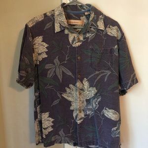 Tommy Bahama Hawaiian Shirt Silk Size Small